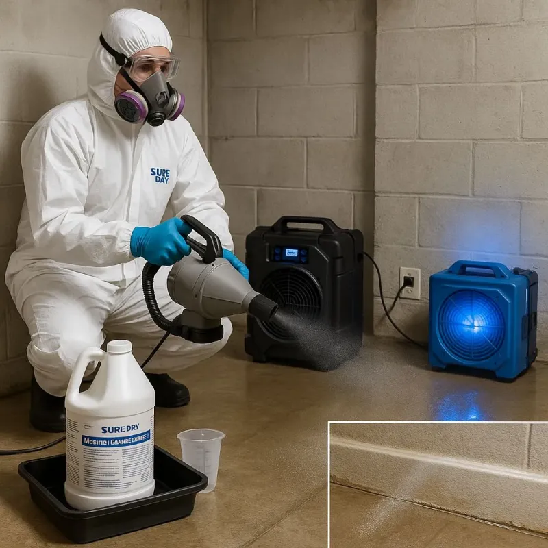Sanitization and Odor Removal process in Lauderdale, MN